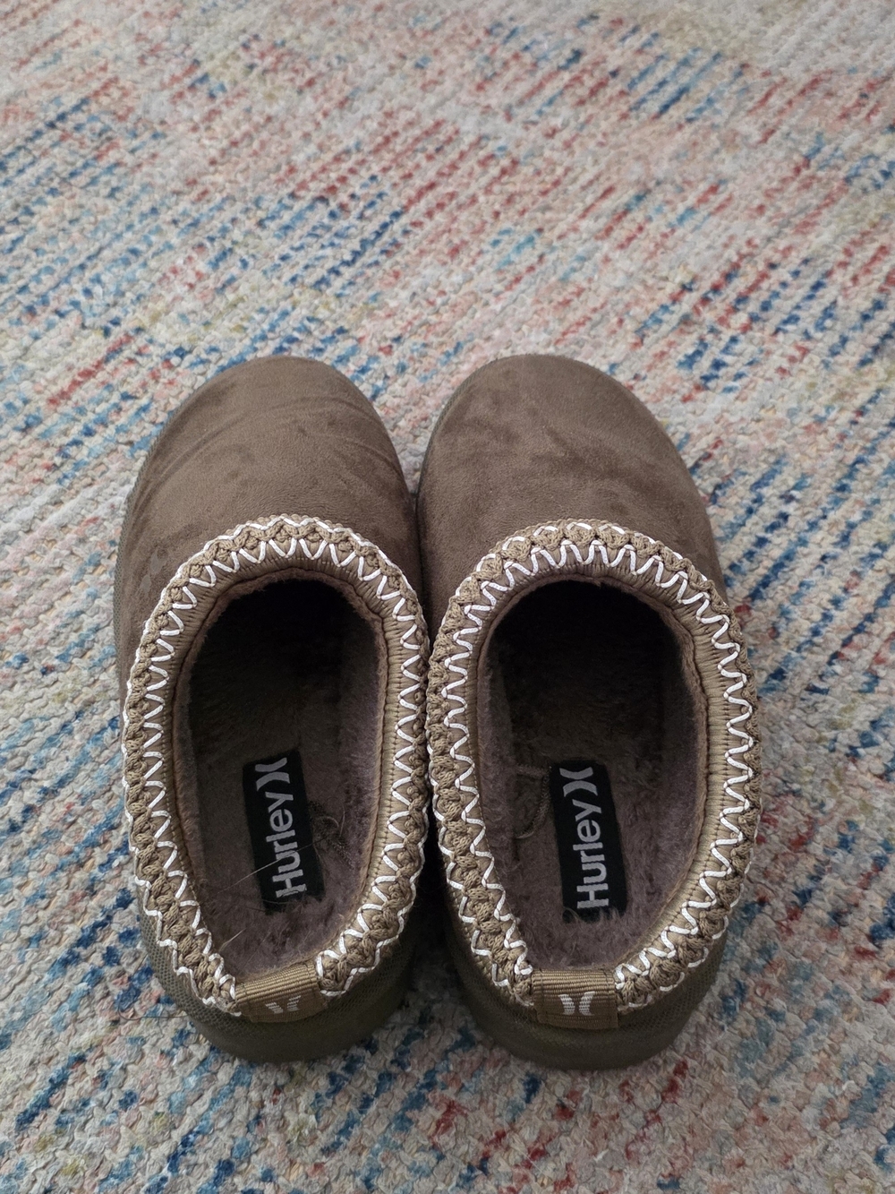 Hurley Brown Cozy Slip-On Slippers